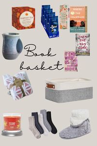 Make someone you love a book basket to show how much you care. Here are some ideas! #books #booklover #giftideas #giftforher #lovebooks