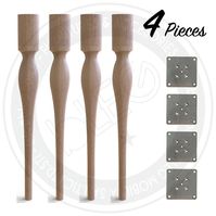 TABLE LEG 4pcs of Wooden Table Leg Set - Etsy