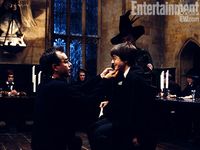 Columbus, Radcliffe, and Maggie Smith, Harry Potter and the Sorcerer's Stone (2001)
