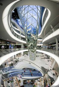 Shopping center "Maytsayl" is located on the main shopping street Zeil, Frankfurt-am-Main, Germany.