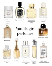 A list of perfumes for the vanilla girl or vanilla lovers. Click for direct links.  #vanillagirl #vanillaperfume #vanillagirlperfume Vanilla perfumes #perfumerecommendations #perfumes #perfumehaul