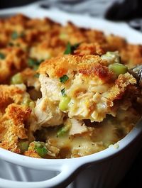 Chicken Dressing Casserole