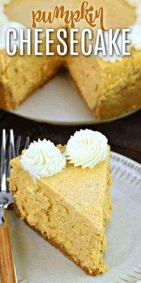 Instant Pot Pumpkin Cheesecake is the creamiest, silky smooth, fall dessert you've been craving. Transform your Thanksgiving dessert table with this easy pressure cooker dessert recipe!