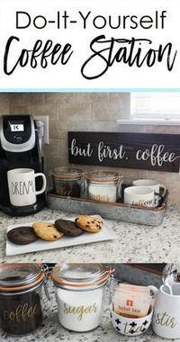 How to set up a functional coffee station in your kitchen!