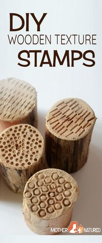 DIY wooden stamps - great project to make for the kids!