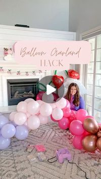 beautifulinspire.co on February 7, 2024: "Want to know a Balloon Garland Hack??? 🎈 🎀 Comment “balloon garland” for the links!! Follow along as I share some balloon garla...".