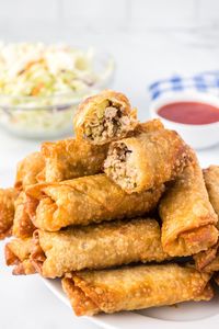 If you have a Chinese food craving, this recipe for homemade Egg Rolls will hit the spot.