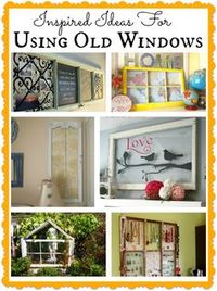 Take a look at these 10 ideas for using old windows in your home and garden and get inspired to transform some trash into treasure. So many easy to do ideas!