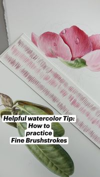 Watercolor painting lesson - how to practice fine brushstrokes for realistic painting?  More Tips&Tricks:  • Instagram @kristinerapohina  Short time lapse tutorials:  • Youtube https://youtube.com/c/KristineArt  Full length tutorials:  • Patreon - https://www.patreon.com/KristineArt