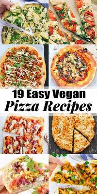 Vegans definitely don't have to miss out on pizza! These 19 vegan pizza recipes are super delicious and easy to make! They all make the perfect vegan dinner! Find more vegan recipes at veganheaven.org! #vegan #pizza #pizzarecipes