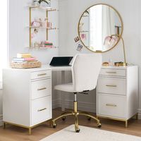 Blaire Smart™ Corner Desk (82") | Pottery Barn Teen