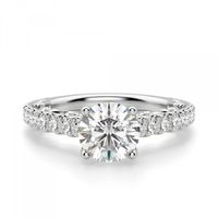 Fleur Round cut Engagement Ring