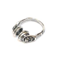 Silver Headphones Ring