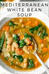 921 reviews · 35 minutes · Vegetarian Gluten free · Serves 6Try this vegan Mediterranean White Bean Soup for lunch or dinner. It's a quick gluten free soup recipe that's filled with vegetables and plant-based protein