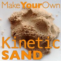 Make Your Own Kinetic Sand (10 lbs for 50 cents! compare to $85 on amazon!) Get the super easy recipe, just click the picture. REPIN to save this!