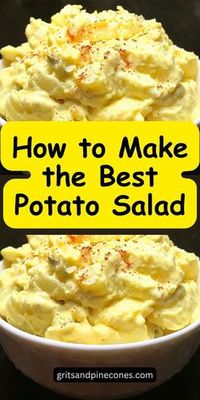 Old-fashioned Southern potato salad is a classic side dish that is creamy, tangy, and full of crunchy dill pickles, mayo, and hard-boiled eggs. This easy make ahead recipe is even better the next day, so make a big batch to bring to potlucks, barbecues, holiday picnics, or cookouts! This is the potato salad recipe you need this summer!