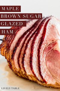 Making your own ham is much easier than you think! Skip the pricey, pre-made honey glazed ham and make this 3 ingredient maple brown sugar glaze ham for your next dinner party! It's a delicious gluten-free main dish.(dairy-free)