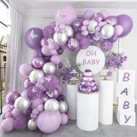 【Superior quality】These light purple balloons arch made with high quality, durable latex material, our lavender purple latex balloons won't easily pop, ensuring long-lasting decor for your celebration. 【Flexible usage】These lavender purple party balloons perfect for adding a pop of color to baby shower,bridal showers,party,wedding,engagement, birthday, anniversaries, butterfly themed events, and any other special occasion you can think of.Perfect party decorations for adding romantic and festive