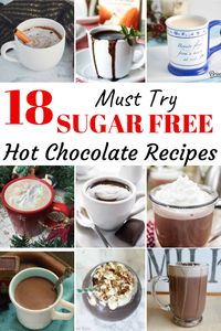 Love sugar free hot chocolate, but not sure how to make your own at home? This roundup gives you plenty of rich, creamy keto hot chocolate recipes from which to choose! #lowcarbhotchocolate #sugarfreehotchocolate