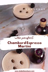 Chambord is a fruity, delicious liqueur and combined with espresso, it makes the perfect espresso martini! Replace your coffee liqueur with Chambord and enjoy! #espressomartini #chambord #chambordrecipes #easyrecipes #homemade #easycocktails #delicious