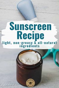 Avoid toxic chemicals this summer! DIY natural sunscreen recipe is easy to make and works great. It’s waterproof and safe for babies and marine life. Did you know that the chemicals in conventional sunscreens are also harmful to marine life? The choices we make about what to put on our bodies have far-reaching effects. Organic sunscreen is perfectly safe for marine life, & the rest of the earth. This homemade, organic, all-natural sunscreen recipe offers natural sun protection.