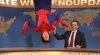 Andy Samberg as Spider-Man on #SNL #EWFanuary