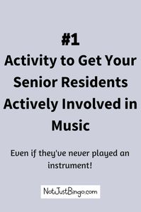 Would you like to get your seniors involved in music? Then click through to read one of the best ways to get them loving your musical activities again! #musicalactivities #musicalideas