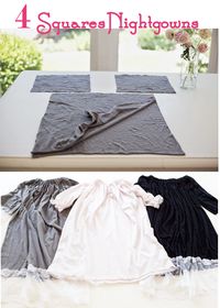 do it yourself divas: DIY: The 4 Squares Nightgown