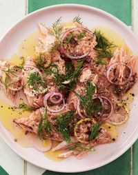 Buttered Salmon with Red Onion, Capers and Dill — Alison Roman