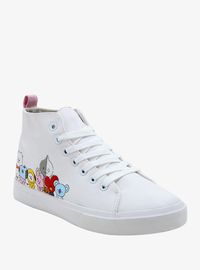 Steppin' out with BT21 // Hi-Top Sneakers