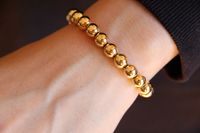 Get this beautiful 18k Gold Filler Bracelet, contain Real Gold Layer makes ut antitarnish. We are Canadian Based Brand