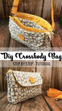 DIY Mother's Day Gift Idea 🎁 How to Make a Small Crossbody Bag with Pockets