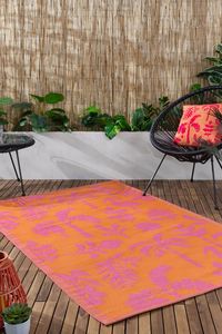 Buy Furn Orange Pink Marula Tropical Outdoor/Indoor Rug from the Next UK online shop