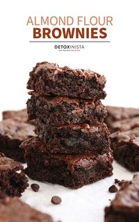 Almond Flour Brownies taste better than a box mix! They have a rich chocolatey flavor, and are naturally gluten-free. 