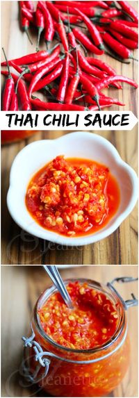 Thai Chili Sauce © Jeanette's Healthy Living #Asian #condiment #spicy…