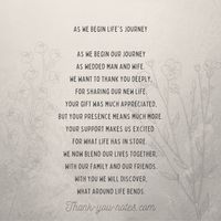 Wedding Thank You Poems#2