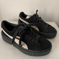 Brand New Never Worn Fenty X Puma Black Patent Leather Creeper Sneakers