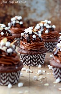 rocky road cupcakes.