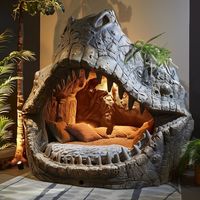 Introducing our Jurassic Dreamland children’s bed—a prehistoric cave-inspired haven for young explorers! With rugged rock textures and a cozy canopy, it’s the perfect spot for adventurous dreams. Let your little paleontologist embark on exciting journeys through time every night! Conceptual AI Art Follow @ecosapiens for more!