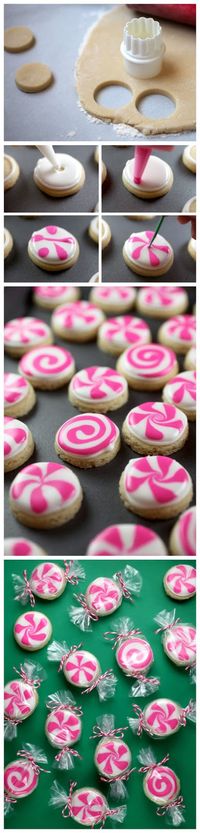 Peppermint Candy Sugar Cookies ~ Go back to basics with this easy no-fuss sugar cookies recipe. They are extremely easy, so you can involve your kids in baking them!