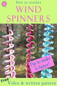 How to crochet a wind spinner - Knit & Crochet Blog