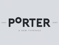 Porter Font by fhemmekam | GraphicRiver