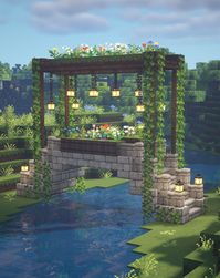 Click through to see my YouTube tutorial for this build with all the block info and mod details! 🍄🌿✨ #minecraft #minecraftfairy #fairy #fae #faerie #fairytail #fairytale #magic #magical #cottagecore #minecraftcottagecore #minecraftfairytale #bridge #minecraftfairytail