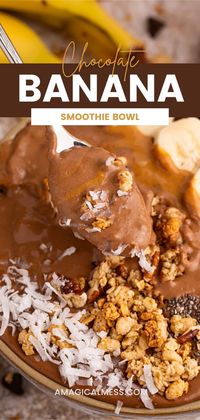 Try this Chocolate Peanut Butter Banana Smoothie Bowl recipe. It's quick, easy, and nutritious. Made with frozen bananas, peanut butter, and your choice of milk. Perfect for a vegan, gluten-free, and dairy-free breakfast. Customize with your favorite toppings. Enjoy a creamy, delicious start to your day!