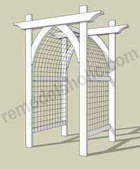 Gothic Arch Garden Arbor and Trellis for Vegetables or Flowers – Remodelaholic