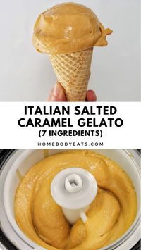 I just made Italian gelato at home for the first time. This caramel gelato recipe was so easy to make, although it did require a few special ingredients. I love the homemade salted caramel taste. I made it using my Pampered Chef ice cream maker. I think this gelato recipe from Italy has the perfect amount of sea salt and a lovely caramel flavor. I could eat an entire gallon of this homemade gelato!