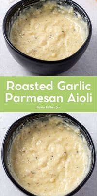 Looking for the best aioli recipe? Try this best garlic aioli recipe that's easy and homemade. Made with roasted garlic, it's the best garlic aioli sauce you can whip up! Use as an aioli dipping sauce for veggies, potatoes, and more. This garlic mayo aioli dipping sauce adds a delicious kick to any dish!