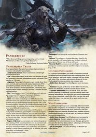 Panserbjørn - A Bearly Playable Race - Humperdink's Wares : UnearthedArcana