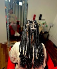 Need a cute and quick protective braided hairstyle? We rounded up 50 short knotless braids with curly ends hairstyles aka Coi Leray braids you need to ask your stylist for asap.