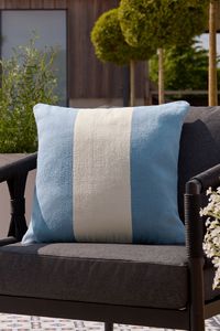 Buy Blue 50 x 50cm Rocco Stripe Indoor/Outdoor Cushion from the Next UK online shop